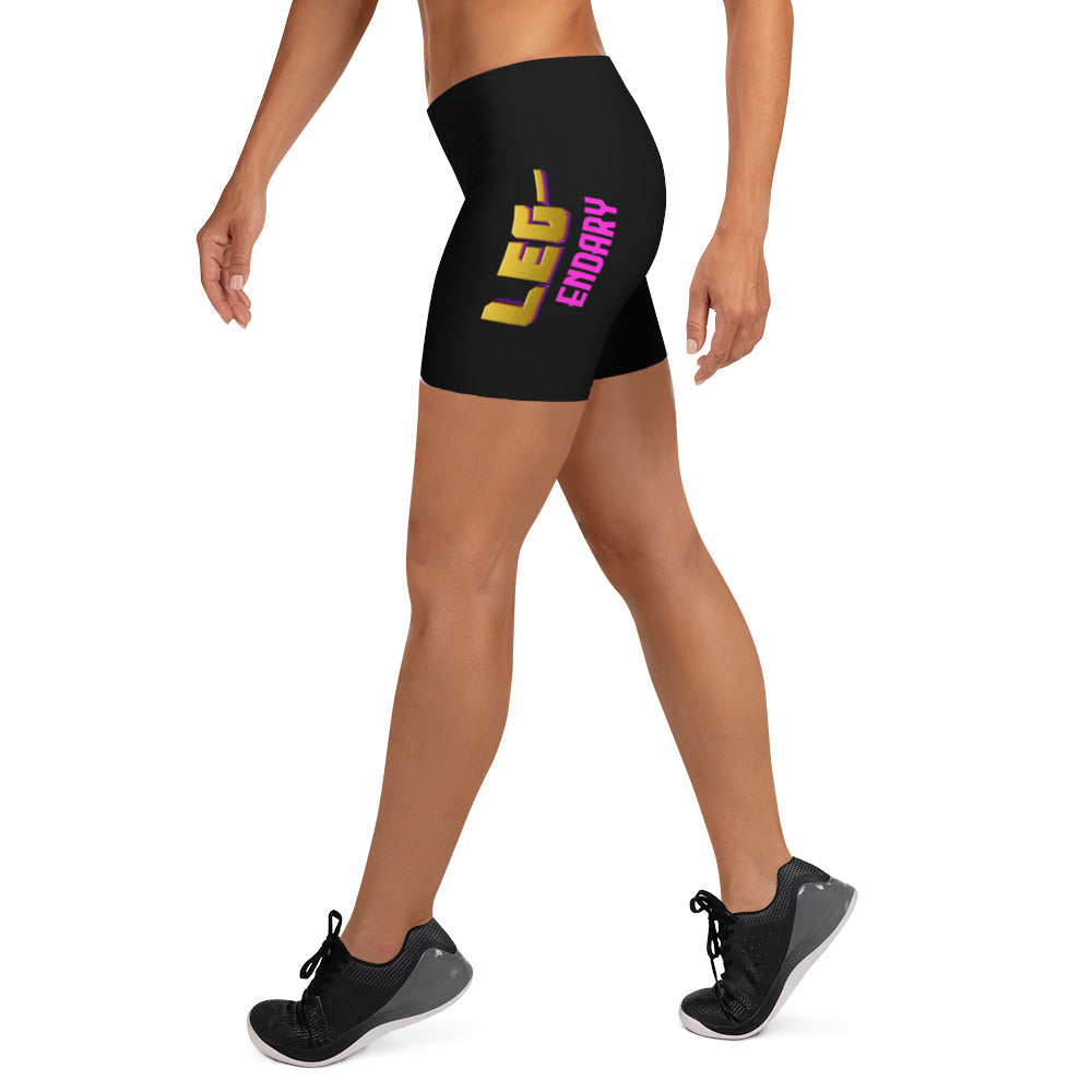 Women's "LEG-endary" Shorts (Black)