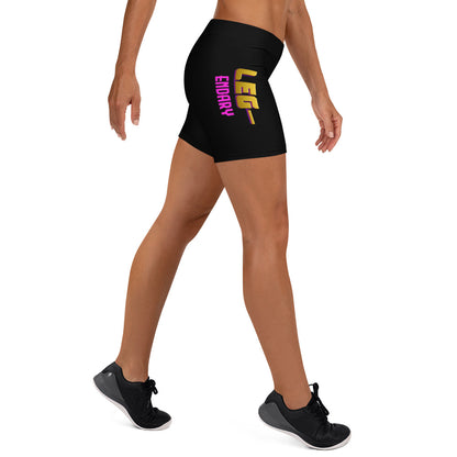 Women's "LEG-endary" Shorts (Black)